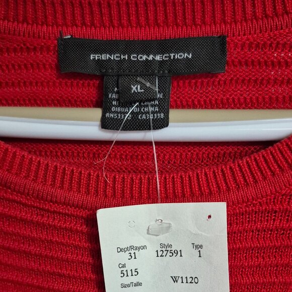 French Connection Poppy Red Dress - Picture 2 of 5